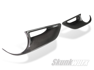 Ferrari 488 Carbon Fibre Rear Tail-Light Add-On Surround Trims (Gloss)