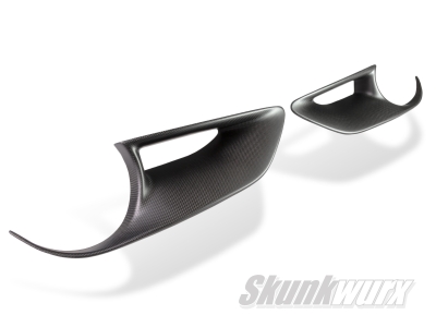 Ferrari 488 Carbon Fibre Rear Tail-Light Add-On Surround Trims (Matte)