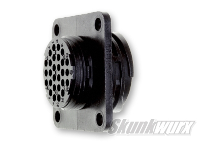 SPA Dash Connector Receptable (Panel Mount Version) + 28 Contact Pins