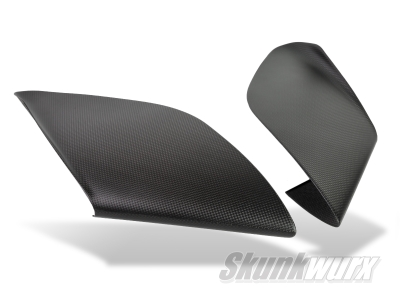 Ferrari 488 Carbon Fibre Bonnet Side Air Vent/Intake Covers/Trims (Matte)