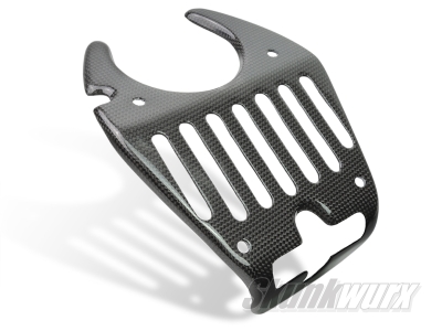 Ferrari 458 Carbon Fibre Engine Lid Lock Cover/Shield (Gloss)