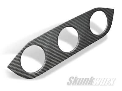 Lamborghini Gallardo Carbon Fibre Oil/Water Dash Gauge Trim (Matte)