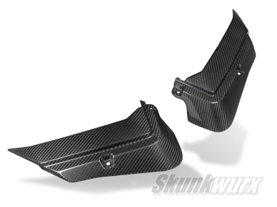 Lamborghini Aventador Carbon Fibre Front Bonnet Vent Trims (Gloss)