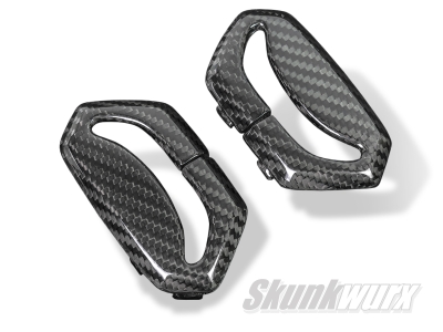 Lamborghini Aventador Carbon Fibre Seat Belt Cover Trims (Gloss)