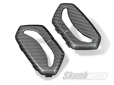 Lamborghini Aventador Carbon Fibre Seat Belt Cover Trims (Matte)
