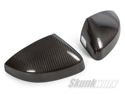 Audi A3/S3/RS3 (8V) Carbon Fiber Wing Mirror Add-On Covers 2012-2020 (Lane Assist)