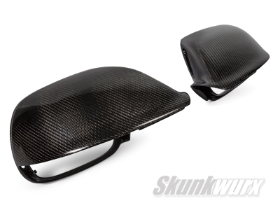 Audi Q5/Q7 (8R/4L) Carbon Fiber Wing MIrror Cover Replacements 2008-2017 (Lane Assist)