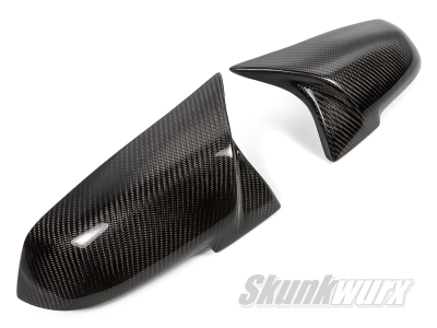 BMW 1/2/3/4/X1/M2-Series (F2x/F3x/F87/E84) M-Style Carbon Fiber Wing Mirror Cover Replacements 2011-2021