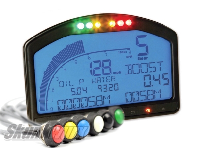 Race Technology Dash2 Pro Digital Programmable Display with Integrated GPS Datalogging + Waterproof Button Set