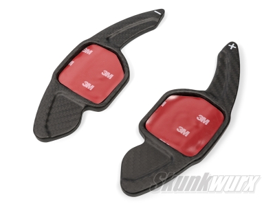 Audi A1/A3/A4/A5/A6 etc 2nd Gen Carbon Fibre Shift Paddles Extended (Matte Black)