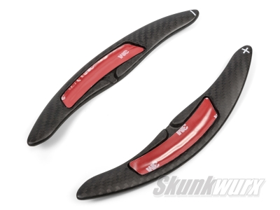 Porsche Panamera/Cayenne/Macan/718/991 Carbon Fibre Shift Paddles Extended (Matte Black)