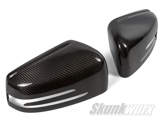 Mercedes A/B/C/E/CLA/CLS/GLA/GLK-Class Carbon Fiber Wing Mirror Add-On Covers 2007-2019