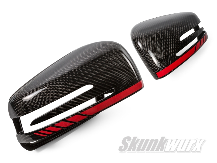 Mercedes A/B/C/E/CLA/CLS/GLA/GLK-Class Carbon Fiber Wing Mirror Cover Replacements AMG 2007-2019