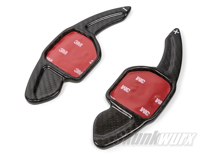 Audi A1/A3/A4/A5/A6 etc 2nd Gen Carbon Fibre Shift Paddles Extended (Gloss Black)