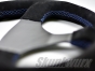 Skunkwurx SKX-335CF Carbon Fibre Steering Wheel - Blue Stitch