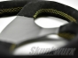 Skunkwurx SKX-335CF Carbon Fibre Steering Wheel - Yellow Stitch