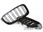 BMW 3-Series (F30/F31) M3 Look Front Bumper Kidney Grilles (Black Gloss)