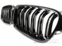 BMW 3-Series (F30/F31) M3 Look Front Bumper Kidney Grilles (Black Gloss)