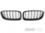 BMW 3-Series (F30/F31) M3 Look Front Bumper Kidney Grilles (Black Gloss)