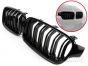 BMW 3-Series (F30/F31) M3 Look Front Bumper Kidney Grilles (Black Gloss)