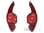 Audi A1/A3/A4/A5/A6 etc 2nd Gen Carbon Fibre Shift Paddles Extended (Gloss Red)