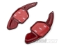 Audi A1/A3/A4/A5/A6 etc 2nd Gen Carbon Fibre Shift Paddles Extended (Gloss Red)