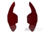 Audi A1/A3/A4/A5/A6 etc 2nd Gen Carbon Fibre Shift Paddles Extended (Gloss Red)