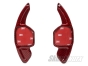 Audi A3/A4/A5/A6 etc 1st Gen Carbon Fibre Shift Paddles Extended (Gloss Red)