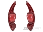 VW Golf/Polo/Passat/Caddy/Scirocco Carbon Fibre Shift Paddles Extended (Gloss Red)