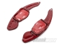 VW Golf/Polo/Passat/Caddy/Scirocco Carbon Fibre Shift Paddles Extended (Gloss Red)
