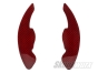 VW Golf/Polo/Passat/Caddy/Scirocco Carbon Fibre Shift Paddles Extended (Gloss Red)