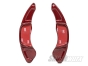 VW Golf/Polo/Passat/T-Roc/Scirocco Carbon Fibre Shift Paddles Extended (Gloss Red)