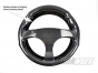 Ariel Atom/Nomad Carbon Fibre Steering Wheel with Suede Trim and Black Stitching