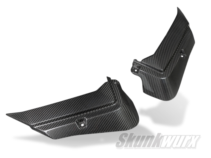 Lamborghini Aventador Carbon Fibre Front Bonnet Vent Trims (Gloss)