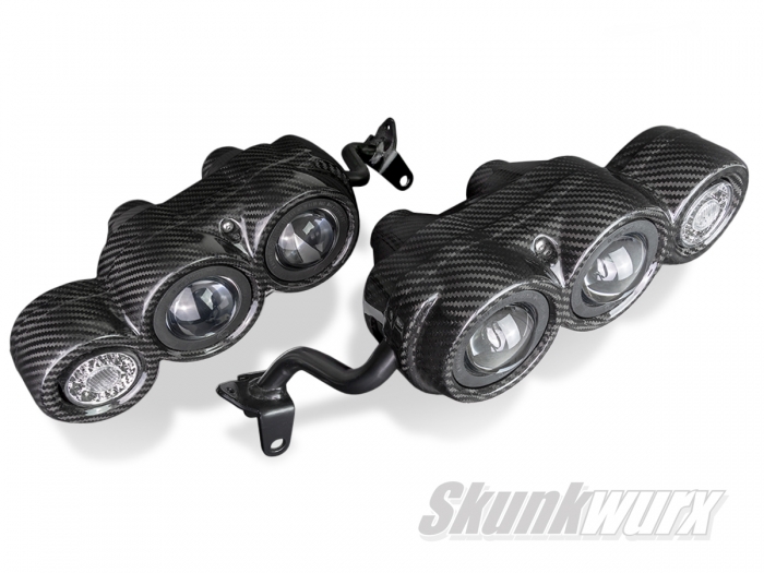 Skunkwurx Ariel Atom 3.5-style Carbon Fiber Complete Headlamp Set