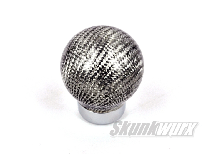 Skunkwurx Street Carbon Fiber Gear Knob - Silver