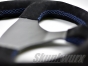 Skunkwurx SKX-335CF Carbon Fibre Steering Wheel - Blue Stitch 