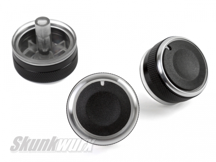 BLACK Aluminium Air-Con Knob Set for Mazda 6