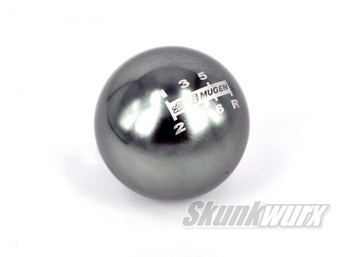 Mugen Aluminium Spherical Shift Knob - 6 Speed - Natural Finish