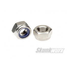 A2 Stainless Steel Nyloc Nuts M5 x 0.8 10 Nylon Insert Lock Nuts 